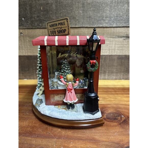 Amusements Santas North Pole Toy Shop Light Up Musical Box 8 Songs -excellent - Picture 5 of 9